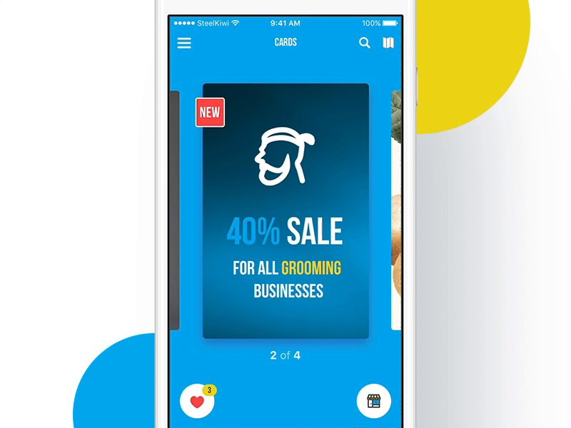 Cards Animation Business App