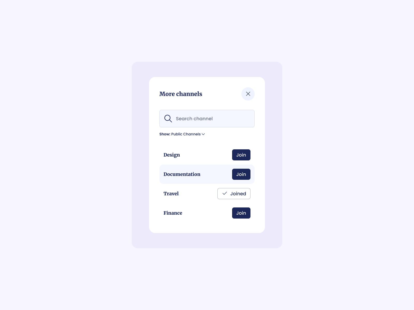 Dribbble Day 1539 Channel List UI Design Png By Ildiko Gaspar