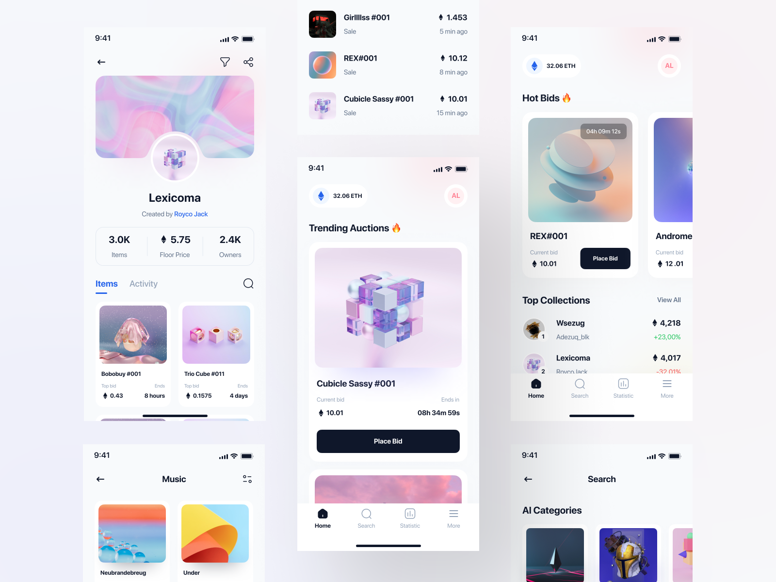 Nifty Nft Marketplace App Ui Kit By Uxerflow Ui Ux On Dribbble