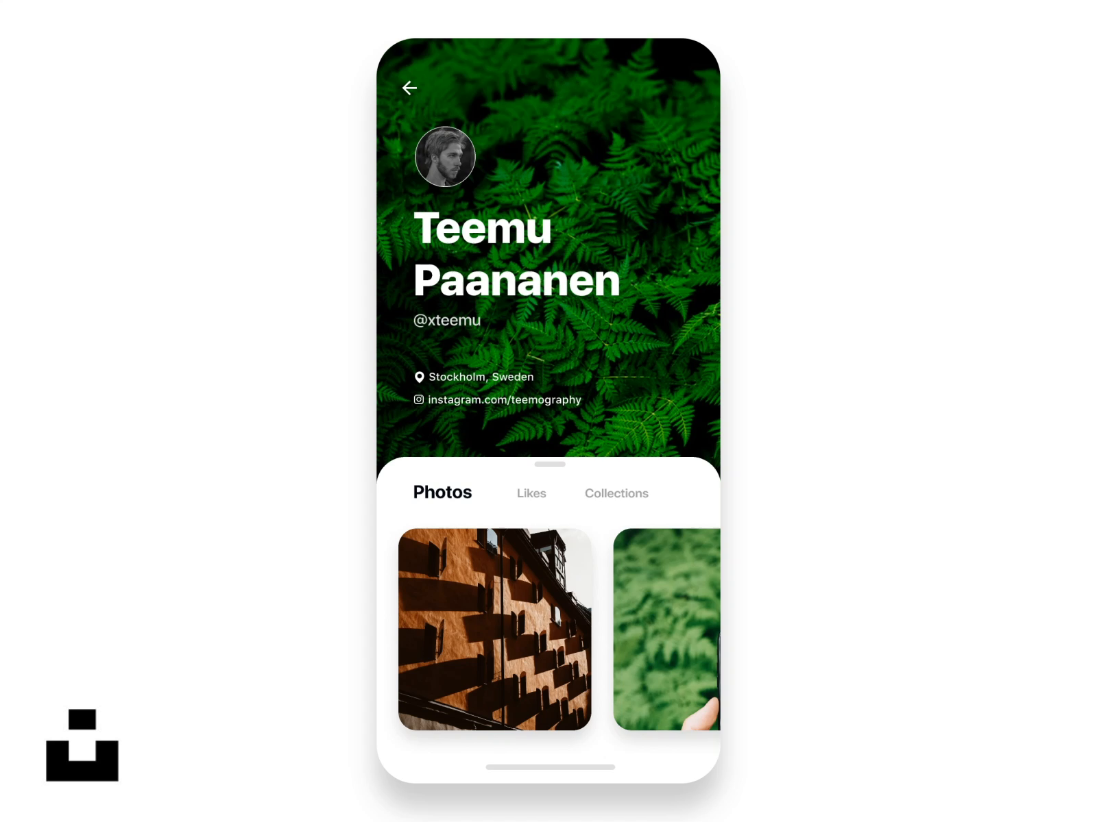 Animated @Unsplash Profile Tranition Concept 🤘🚀