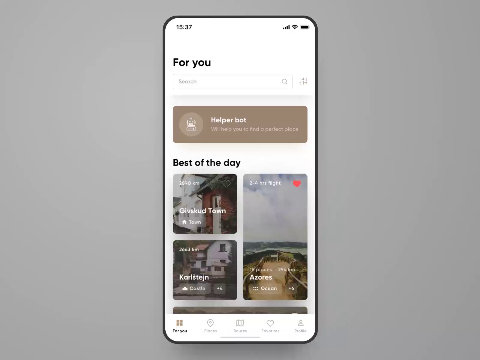 Untravelled App Interaction #3. Helper Chat Bot