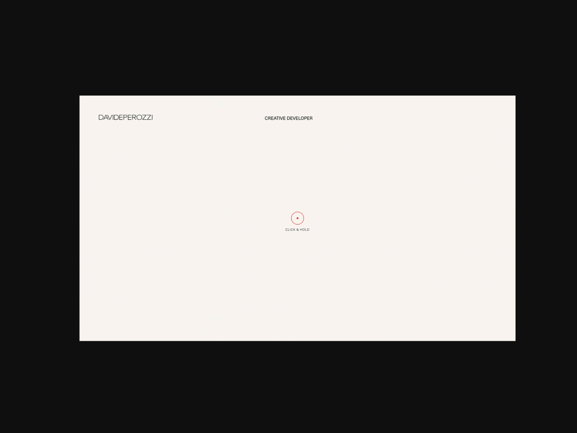 Developer Portfolio — Screen Overview Animation