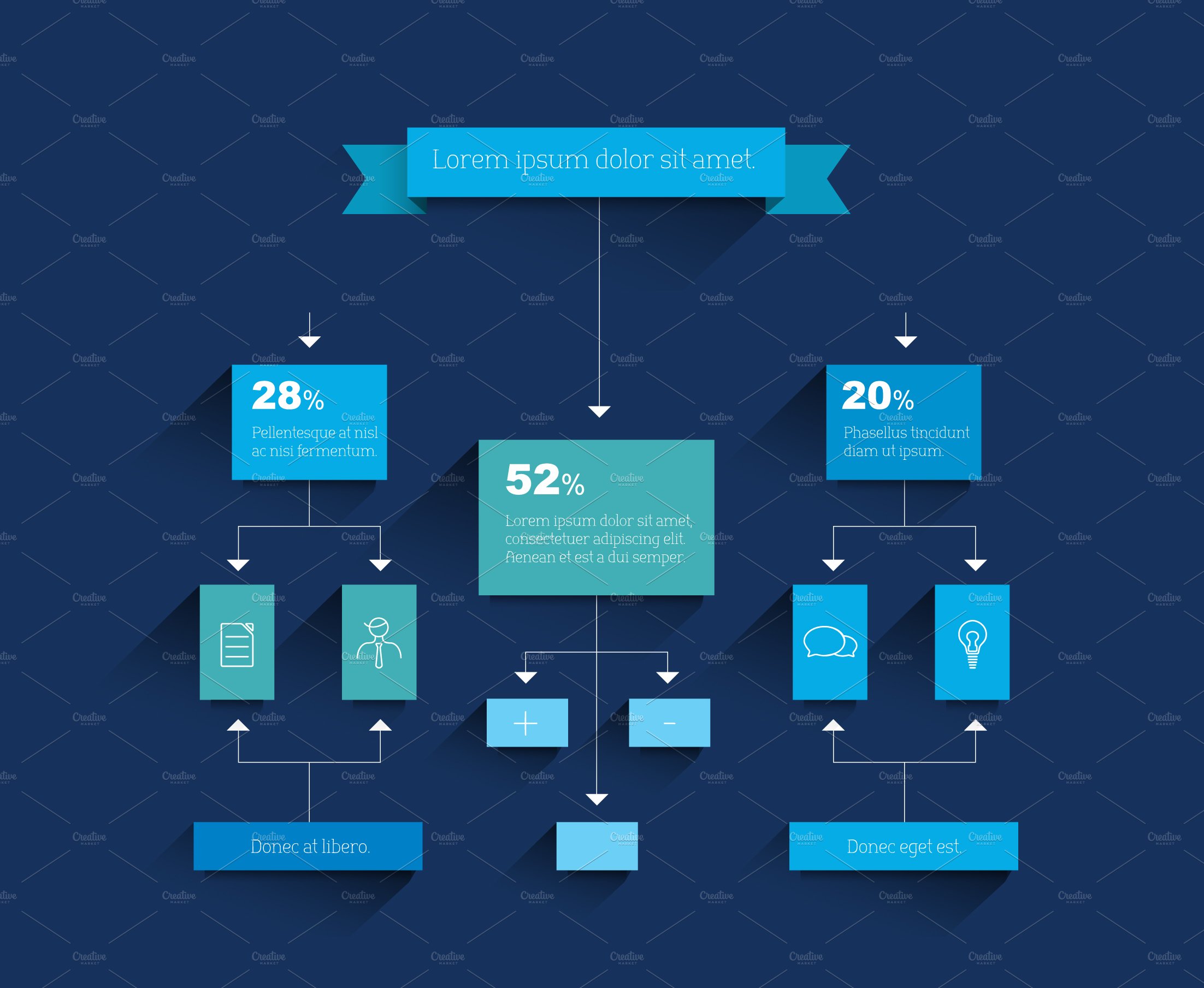 Flowchart Infographics Scheme Work By VectorAN On Dribbble