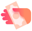 An illustration of a hand holding money.