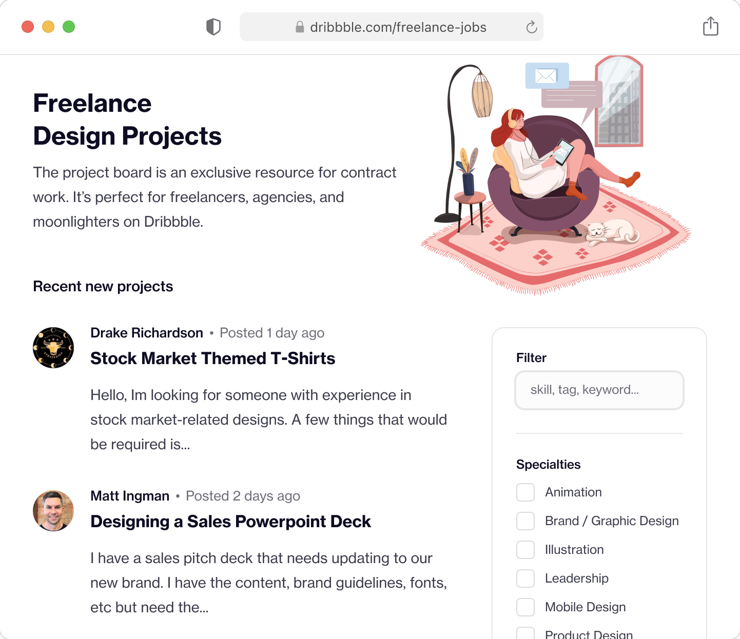 Access to New Freelance Design Jobs Every Single Day | Dribbble