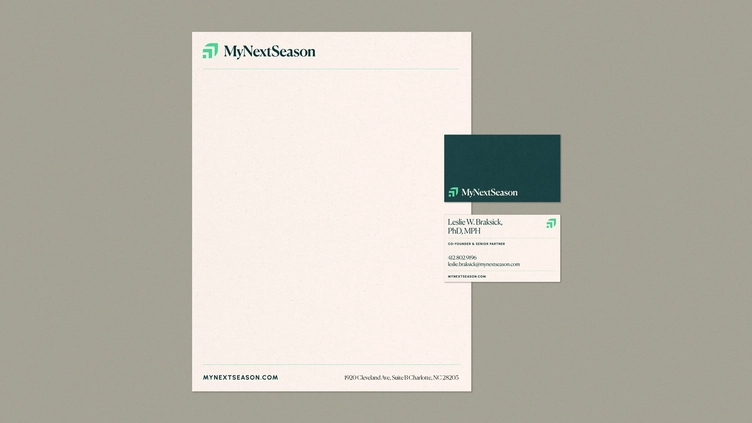 modern branding stationary example