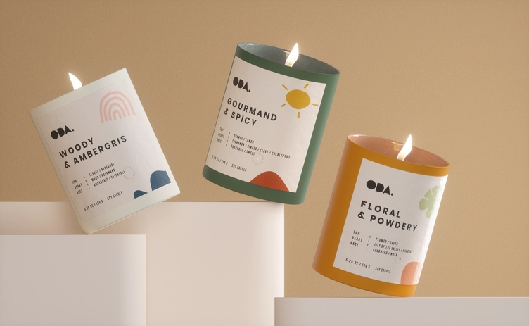 candle company branding package