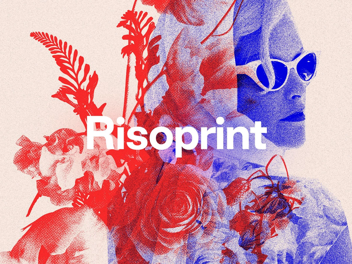 Risograph grain texture effect photoshop