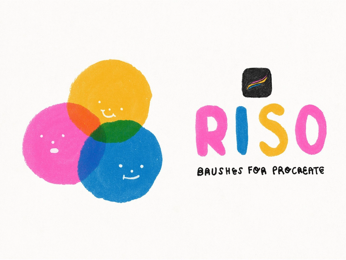 Risograph brushes for Procreate