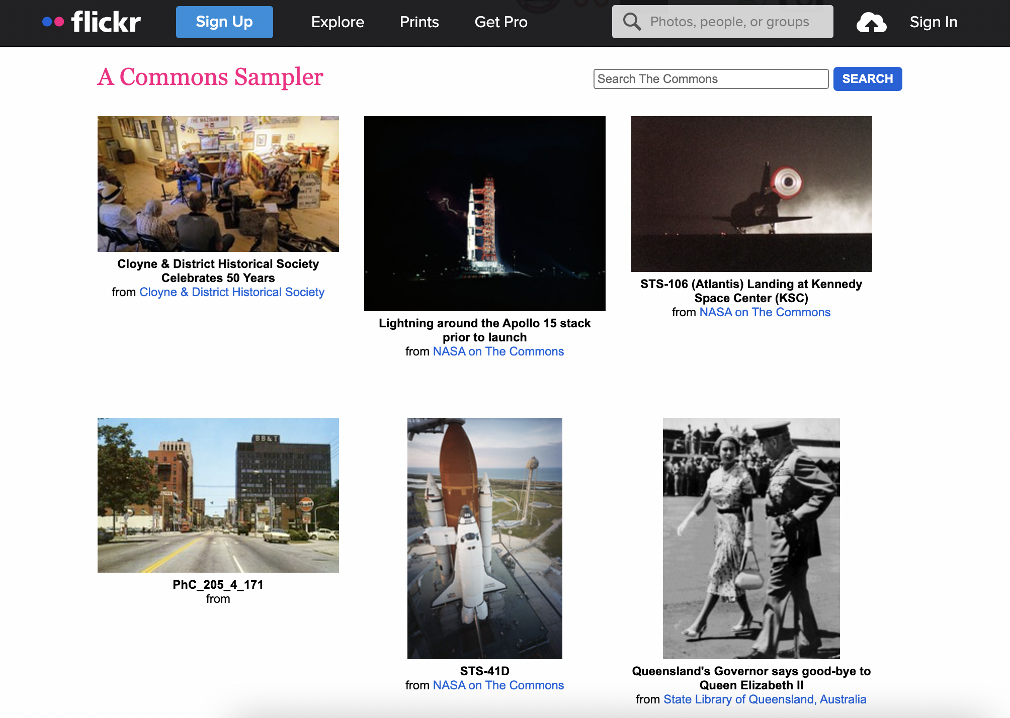 Flickr commons free photos 