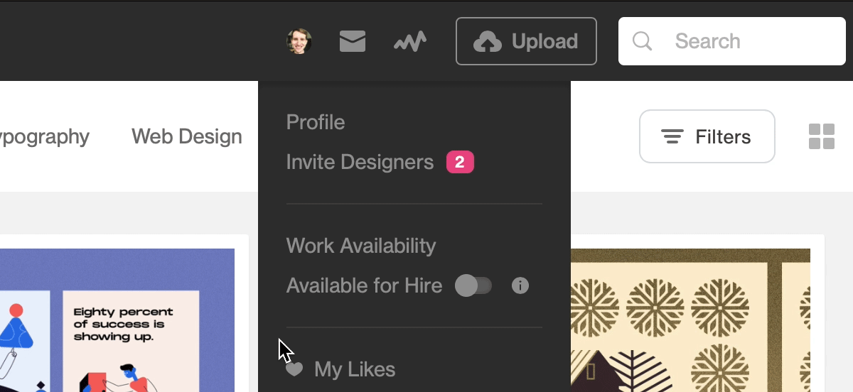 Fresh from Dribbble: Introducing a new browsing navigation and more