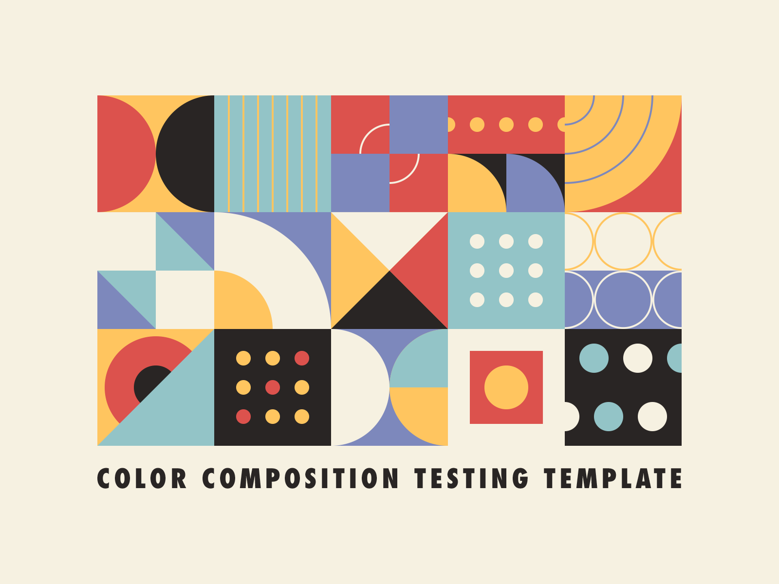 Color Composition Testing Templateby Justin Mezzell