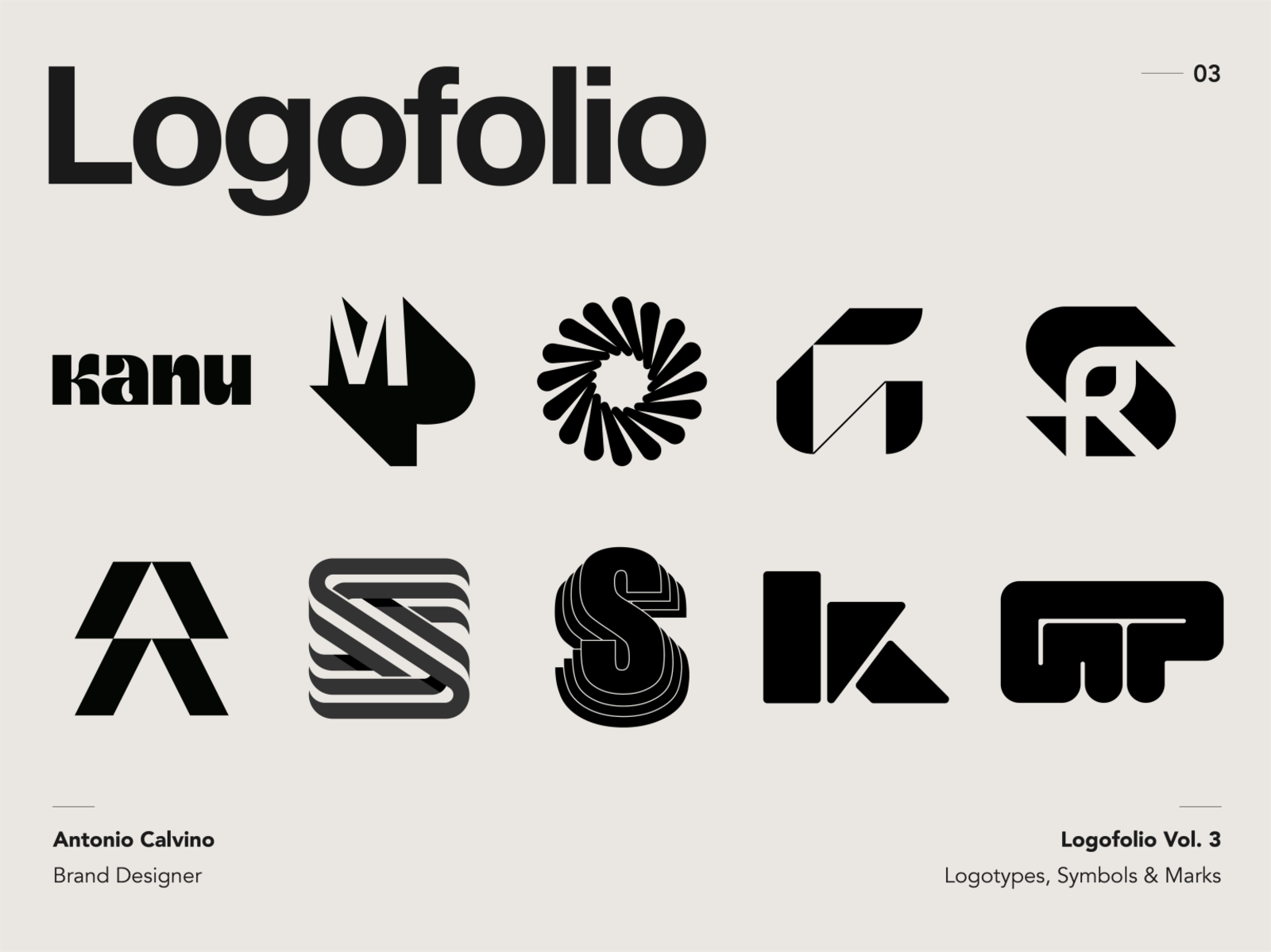 Logofolio Vol. 3 by Antonio Calvino