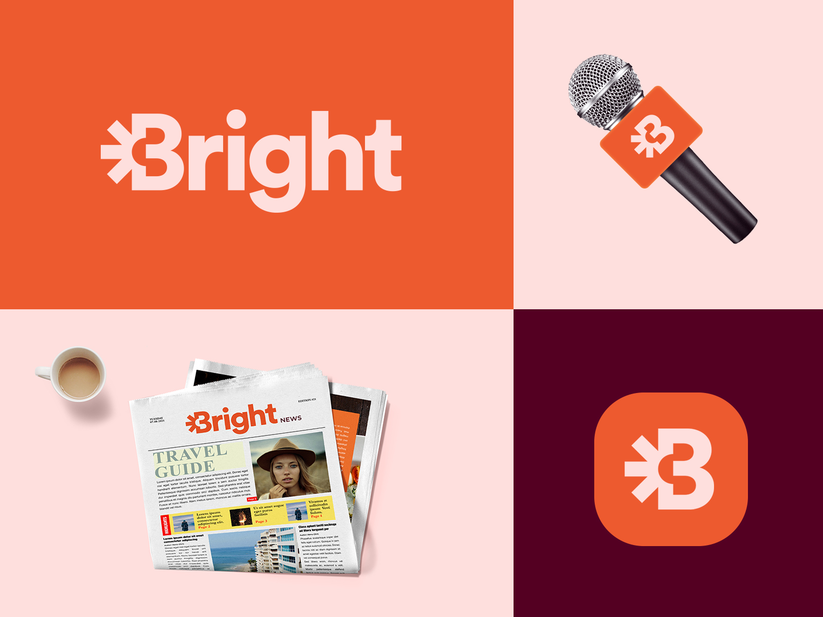 Logo and Brand Identity Design for BRIGHT News. by Aditya | Logo Designer