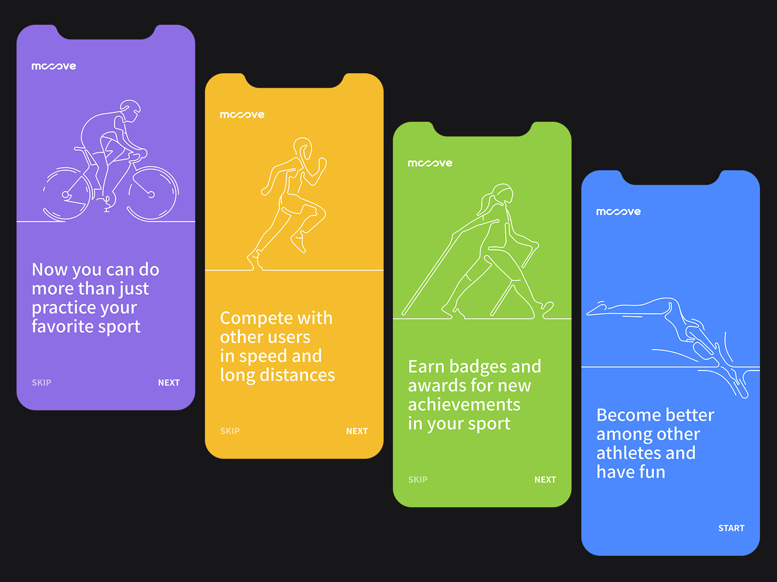 Mooove | Sport tracker and sport community app by Biff Tenon