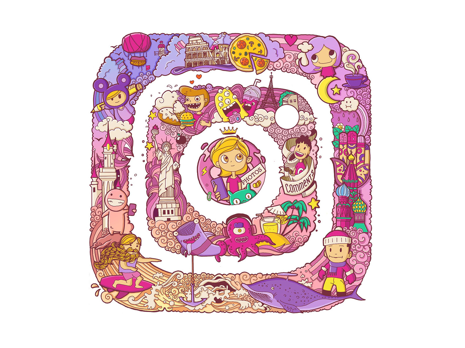 Instagram logo illustration