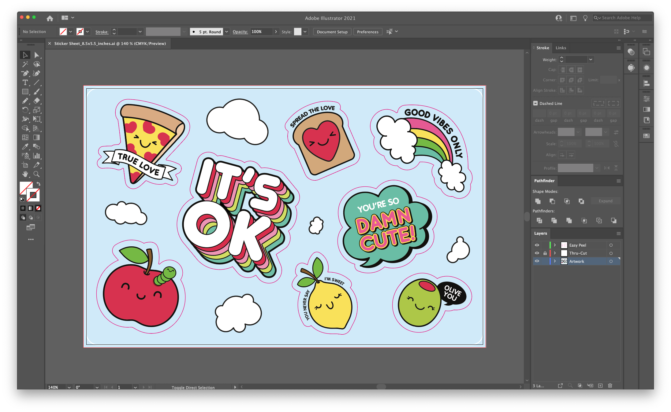 A Step-By-Step Guide To Making Sticker Sheets In Adobe Illustrator