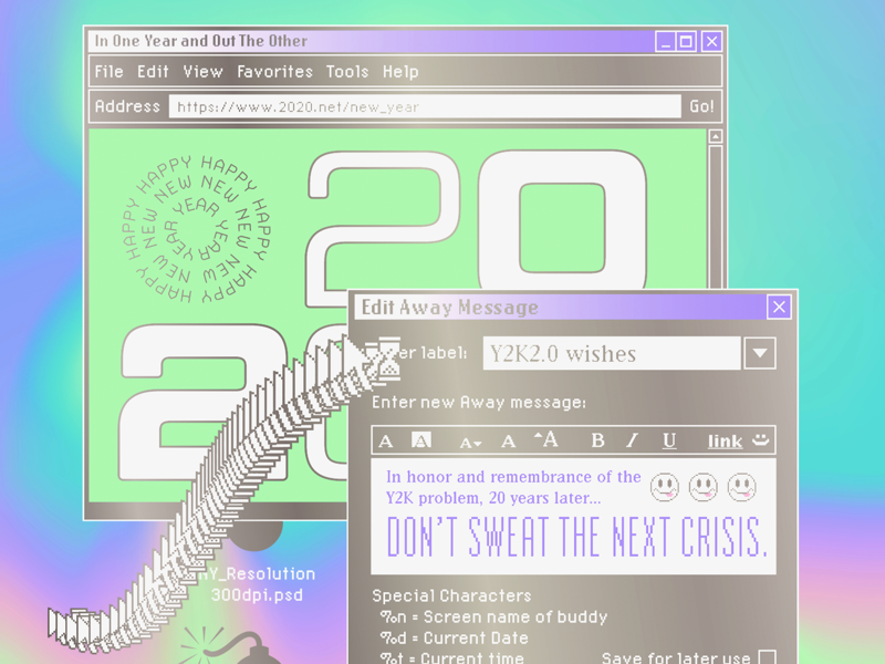 Y2K aesthetic for web design projects: Everything you need to know