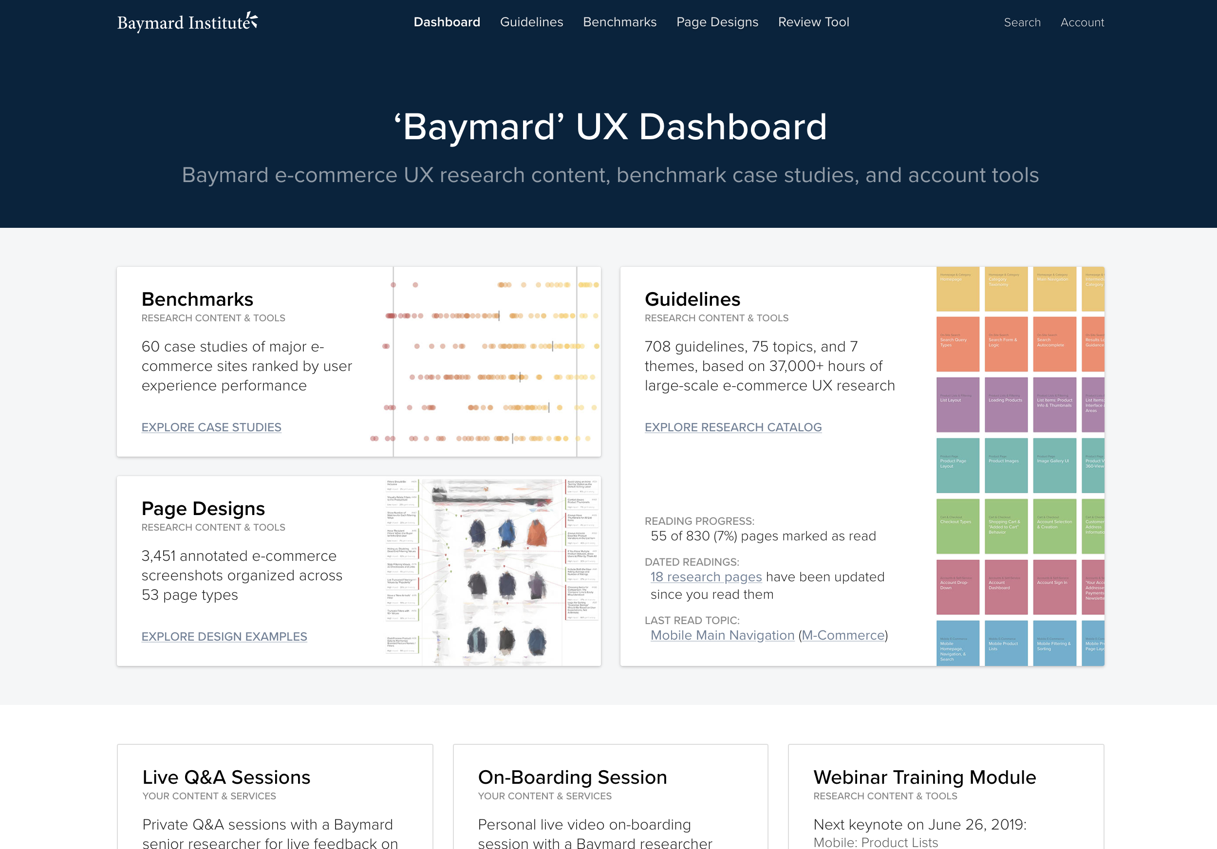 Academy's E-Commerce UX Case Study – Baymard Institute