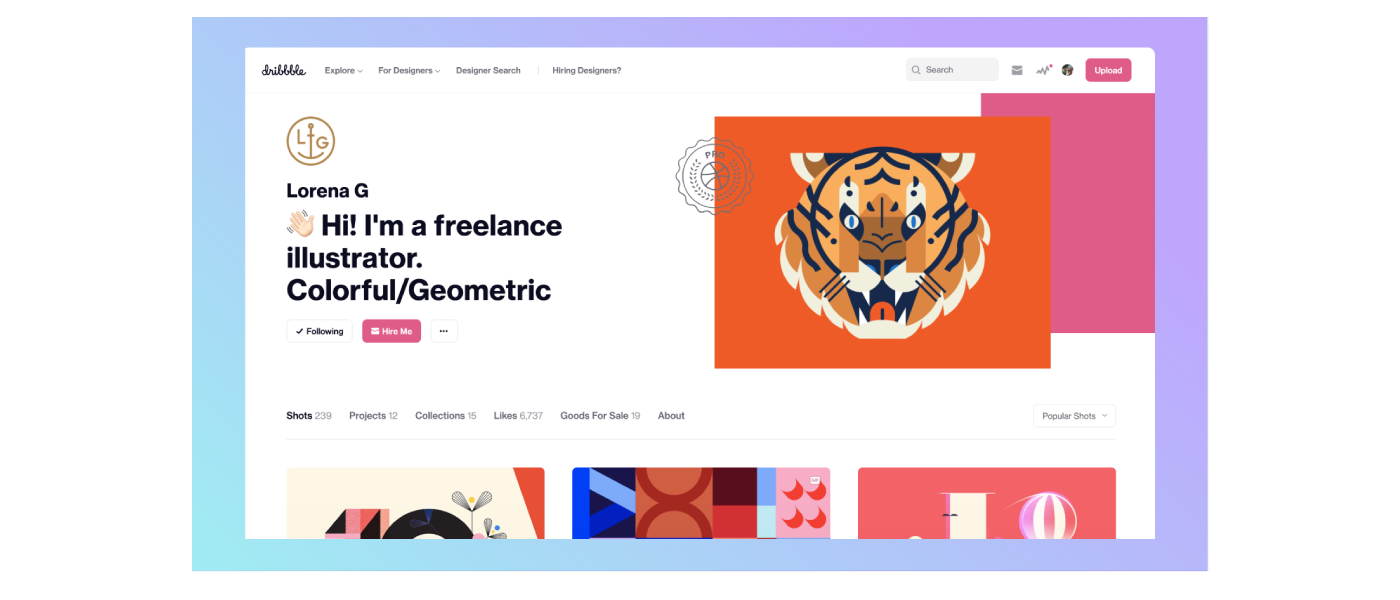 How to get creative with your new Dribbble Profile | Dribbble Design Blog
