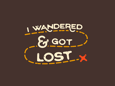 Wander Lost advencher illustration vector