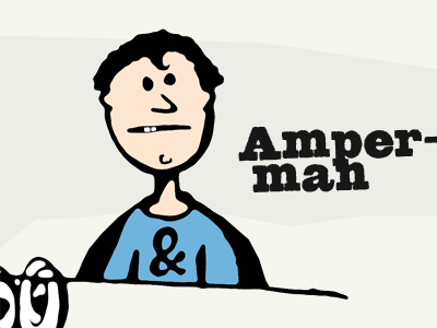 Amperman #2 ampersand black blue farao illustration photoshop superhero