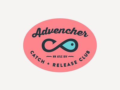 Advencher Catch + Release Club advencher badge sticker vector