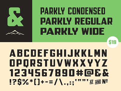 Parkly now in three widths font parkly simplebits typedesign