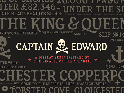 Captain Edward Font display serif typedesign font simplebits