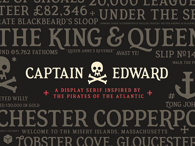 Captain Edward Font display font serif simplebits typedesign