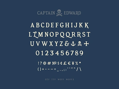 Captain Edward Font font pirate serif simplebits typedesign