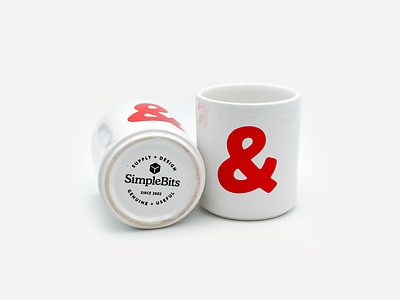 Ceramic Ampersand Mug ampersand mug rotundo simplebits