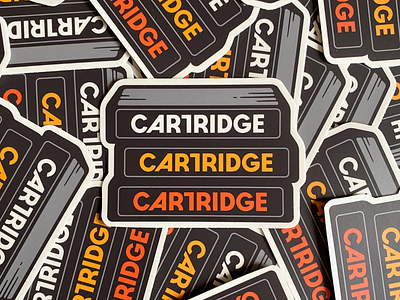 Cartridge Font Stickers (coming soon) cartridgefont font simplebits sticker type