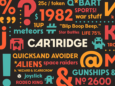 Introducing Cartridge! 80s font simplebits type typography