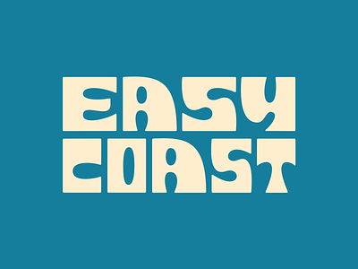 Easy Coast Font easycoast font retro simplebits type typedesign
