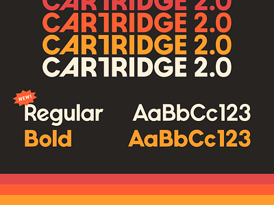 Cartridge 2.0 cartridge font simplebits type