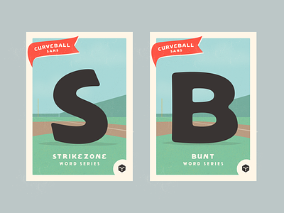 Curveball Sans baseball card font simplebits type typedesign