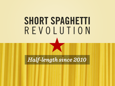 Short Spaghetti Revolution beige pasta revolution sentinel spaghetti tradegothic type