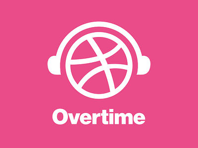 Overtime audio dribbble logo overtime podcast