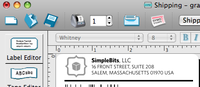 Using crappy label software address dymo label logo mac simplebits software whitney