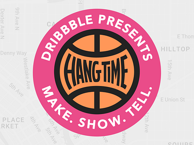 Hang Time dribbble event hangtime logo