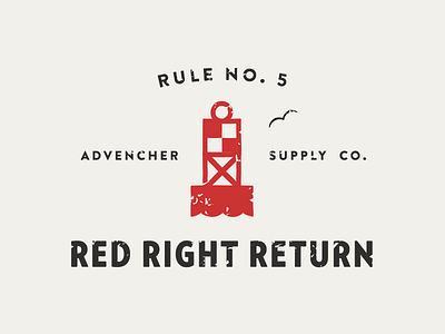 Red Right Return advencher brandontext buoy vector verlag
