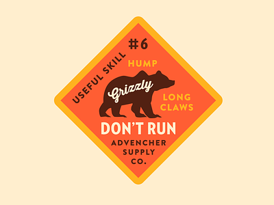 Don't Run advencher brandontext grizzly skills vector verlagcondensed