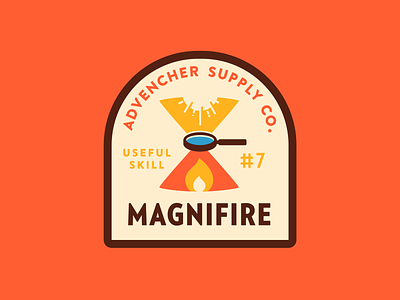 Magnifire advencher brandontext illustration vector verlagcondensed