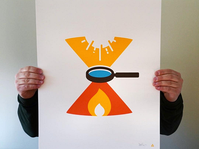 Magnifire! print screenprint