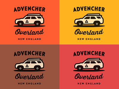 Advencher Overland 4runner advencher branding logo overland vector
