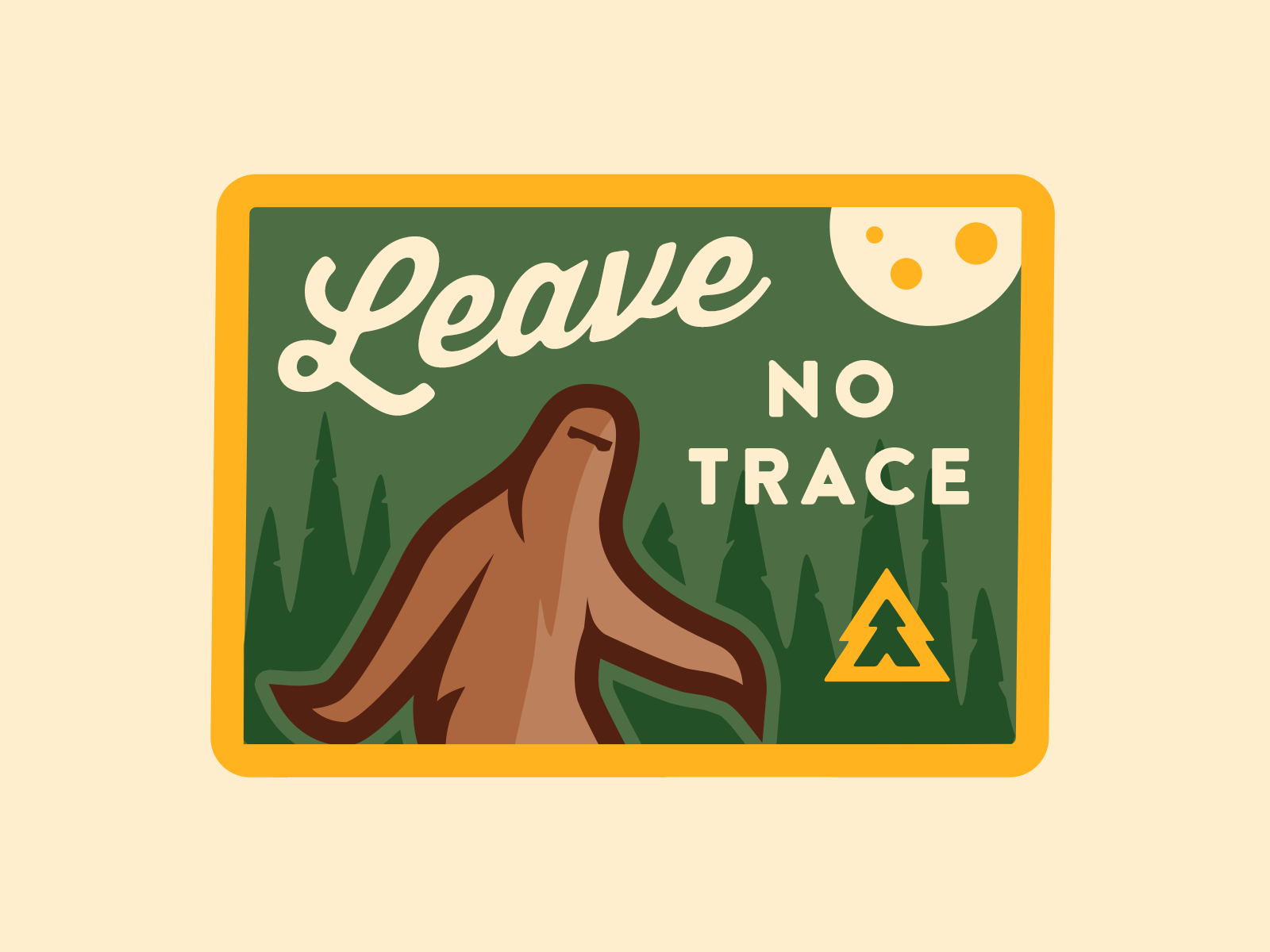 Leave No Trace Patch by Dan Cederholm on Dribbble