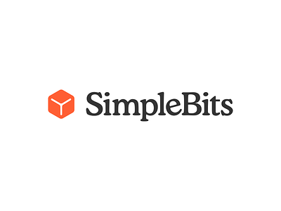 Back to basics cube logo simplebits vector
