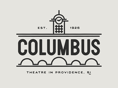 Columbus Theatre branding illustration simplebits tshirt vector