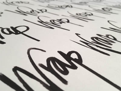 Rebranding Wrap branding calligraphy hand lettering typography